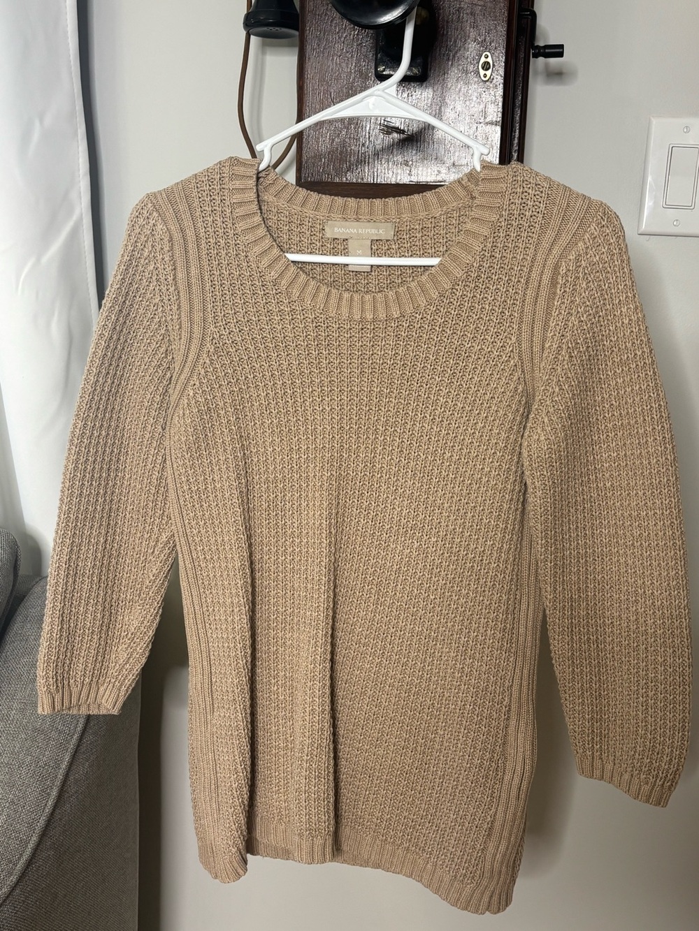 🤎 Banana Republic Cotton‑Cashmere Sweater – Size M – Excellent Condition
